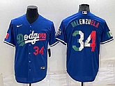 Los Angeles Dodgers #34 Toro Valenzuela Royal Mexico Cool Base Stitched Baseball Jersey,baseball caps,new era cap wholesale,wholesale hats